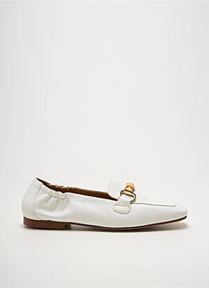 Mocassins chiquet talon plat jusqu'à 3cm blanc PEDRO MIRALLES femme