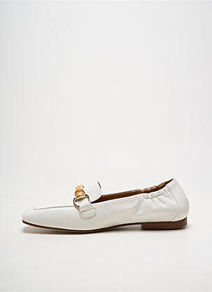 Mocassins chiquet talon plat jusqu'à 3cm blanc PEDRO MIRALLES femme