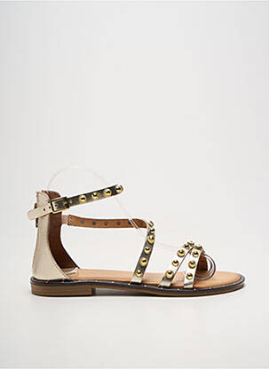 Sandales/nu pieds chiquet talon plat jusqu'à 3cm or DICIOTTOPIU femme
