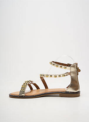 Sandales/nu pieds chiquet talon plat jusqu'à 3cm or DICIOTTOPIU femme