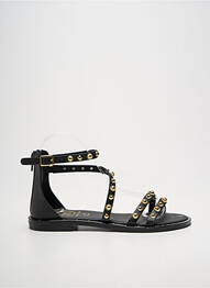Sandales/nu pieds chiquet talon plat jusqu'à 3cm noir DICIOTTOPIU femme