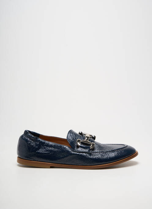 Mocassins effet froissé talon plat jusqu'à 3cm bleu FAIRE femme