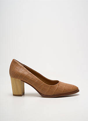 Escarpins talon bottier talon de 7 à 9cm marron JHAY femme