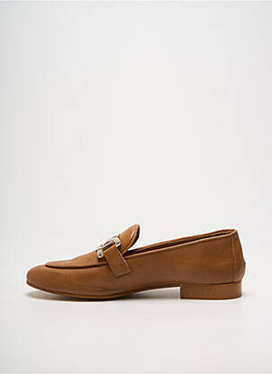 Mocassins chiquet talon plat jusqu'à 3cm marron JHAY femme