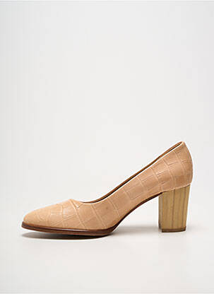 Escarpins talon bottier talon de 7 à 9cm beige fonce JHAY femme