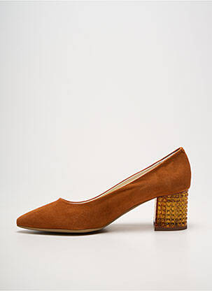 Escarpins talon bottier talon de 4 à 6cm marron JHAY femme
