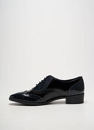 Derbies bout pointu talon plat jusqu'à 3cm bleu ELLE femme