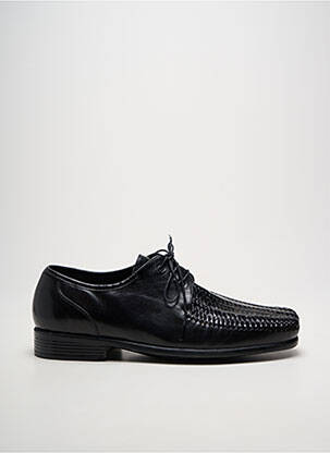 Derbies bout carré talon bas noir FLAVIO homme