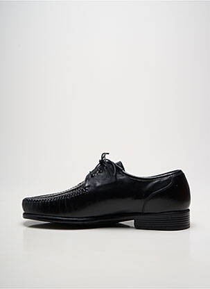Derbies bout carré talon bas noir FLAVIO homme