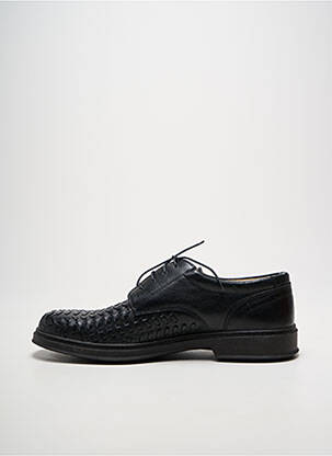 Derbies tissage satiné talon bas noir SLEDGERS homme