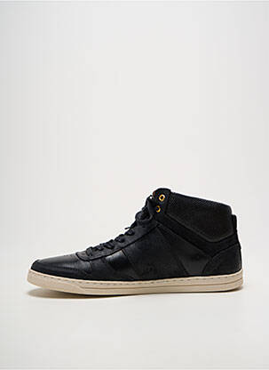 Baskets tissage satiné bout rond noir MEDELLIN homme