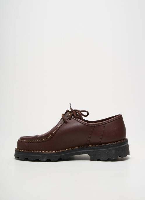 Derbies bout rond talon plat jusqu'à 3cm marron GATINE femme