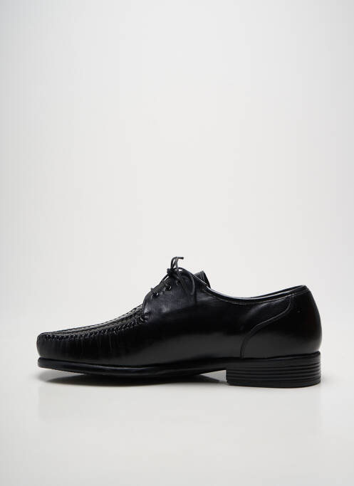 Derbies bout carré talon bas noir FLAVIO homme