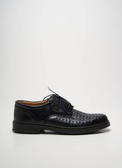 Derbies tissage satiné talon bas noir SLEDGERS homme