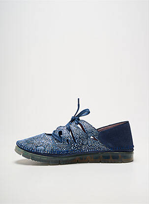 Chaussures de confort fermeture lacets talon plat jusqu'à 3cm bleu MACIEJKA OBUWIE femme
