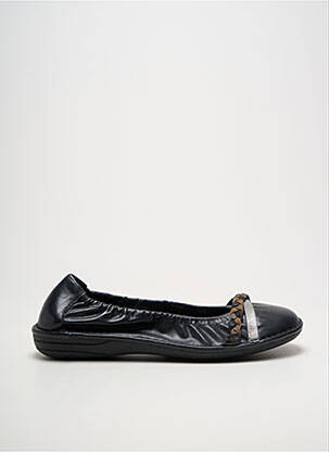 Ballerines bout rond talon plat jusqu'à 3cm noir JANA femme