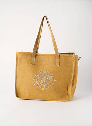Sac doublure textile forme rectangulaire marron FLOWER MARKET femme