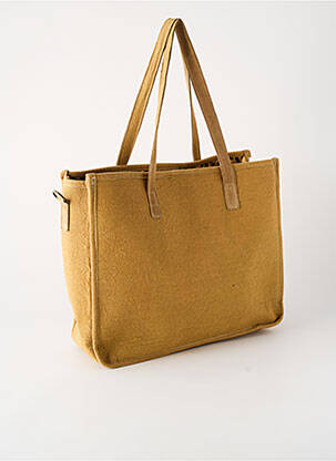 Sac doublure textile forme rectangulaire marron FLOWER MARKET femme