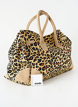 Sac type de porter main forme rectangulaire beige FLOWER MARKET femme