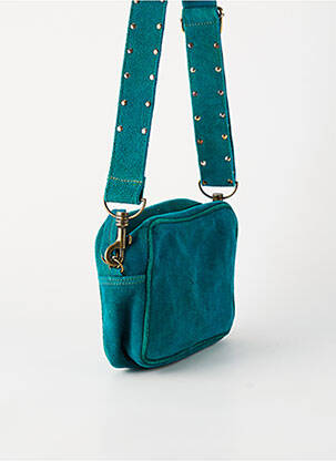 Sac doublure textile forme rectangulaire vert FLOWER MARKET femme