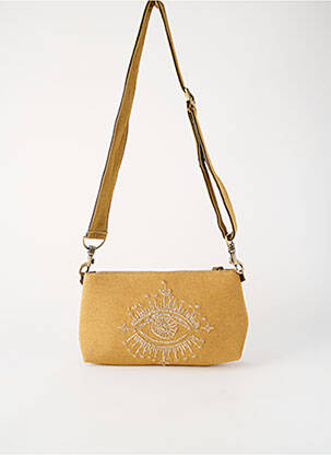 Sac doublure textile forme rectangulaire beige FLOWER MARKET femme