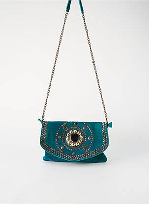 Sac doublure textile forme rectangulaire vert FLOWER MARKET femme