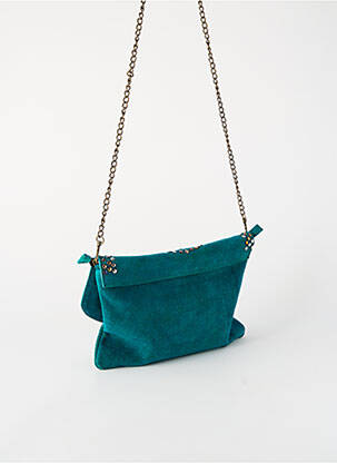 Sac doublure textile forme rectangulaire vert FLOWER MARKET femme