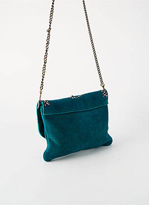 Sac doublure textile forme rectangulaire vert FLOWER MARKET femme
