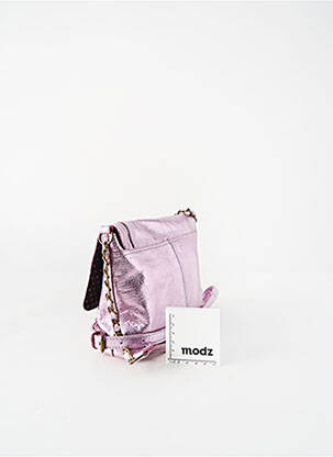 Sac multipoches forme rectangulaire violet PIECES femme