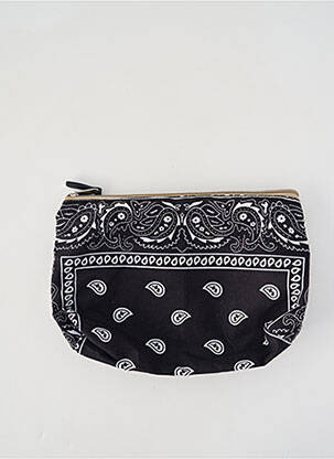 Pochette doublure textile noir FLEUR DE PIRATE femme