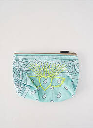 Trousse broderie bleu FLEUR DE PIRATE femme