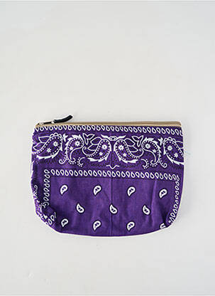 Trousse broderie violet FLEUR DE PIRATE femme