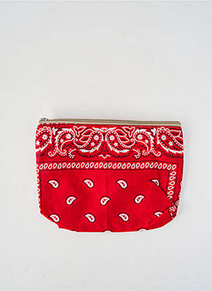 Trousse broderie rouge FLEUR DE PIRATE femme