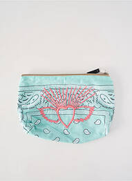 Trousse broderie bleu FLEUR DE PIRATE femme