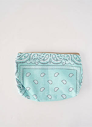 Trousse broderie bleu FLEUR DE PIRATE femme