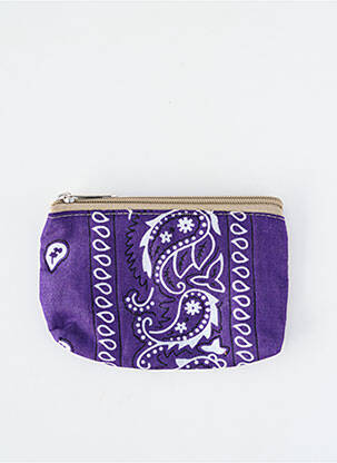 Porte-monnaie doublure textile rose FLEUR DE PIRATE femme