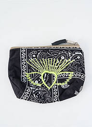 Porte-monnaie doublure textile noir FLEUR DE PIRATE femme