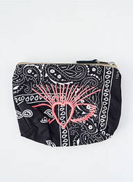 Porte-monnaie doublure textile noir FLEUR DE PIRATE femme