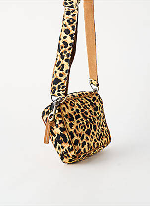 Sac doublure textile forme rectangulaire beige FLOWER MARKET femme