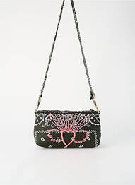 Sac doublure textile forme rectangulaire vert FLOWER MARKET femme