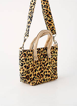 Sac type de porter main forme rectangulaire beige FLOWER MARKET femme