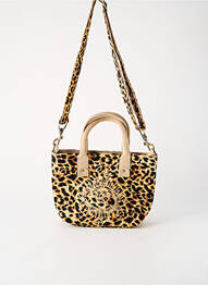 Sac doublure textile forme rectangulaire beige FLOWER MARKET femme
