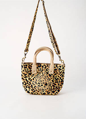 Sac doublure textile forme rectangulaire beige FLOWER MARKET femme