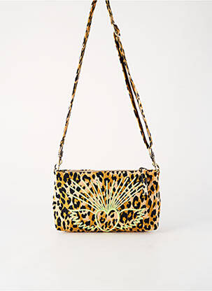 Sac doublure textile forme rectangulaire jaune FLOWER MARKET femme
