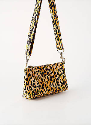 Sac doublure textile forme rectangulaire jaune FLOWER MARKET femme