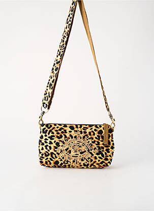 Sac doublure textile forme rectangulaire beige FLOWER MARKET femme