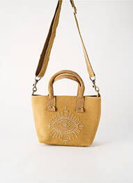 Sac type de porter main forme rectangulaire beige FLOWER MARKET femme