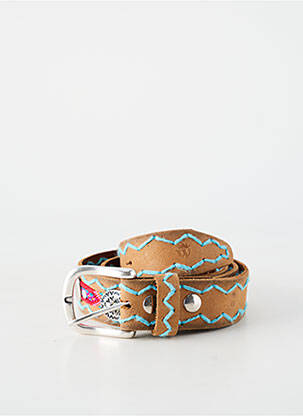 Ceinture coutures renforcées marron WAITZ femme