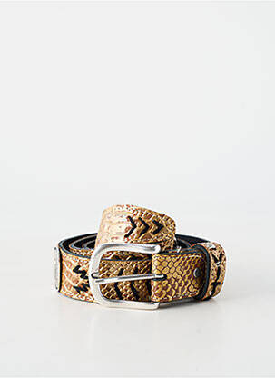 Ceinture tissage effet écaille beige WAITZ femme