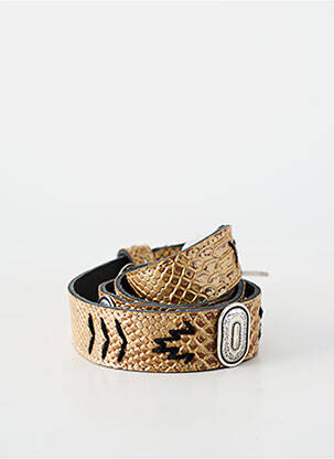 Ceinture tissage effet écaille beige WAITZ femme